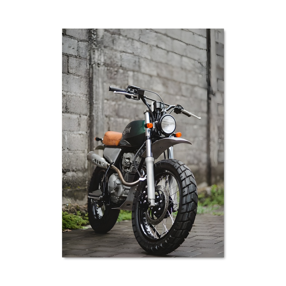 Poster Scrambler de rue dynamique – affiche Triumph